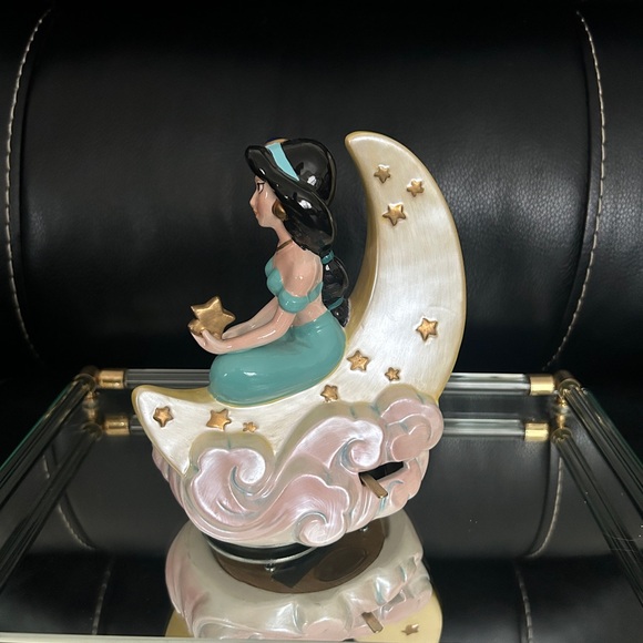 Disney Vintage Jasmine Aladdin Musical Figurine Statue Princess Decor - Picture 3 of 5